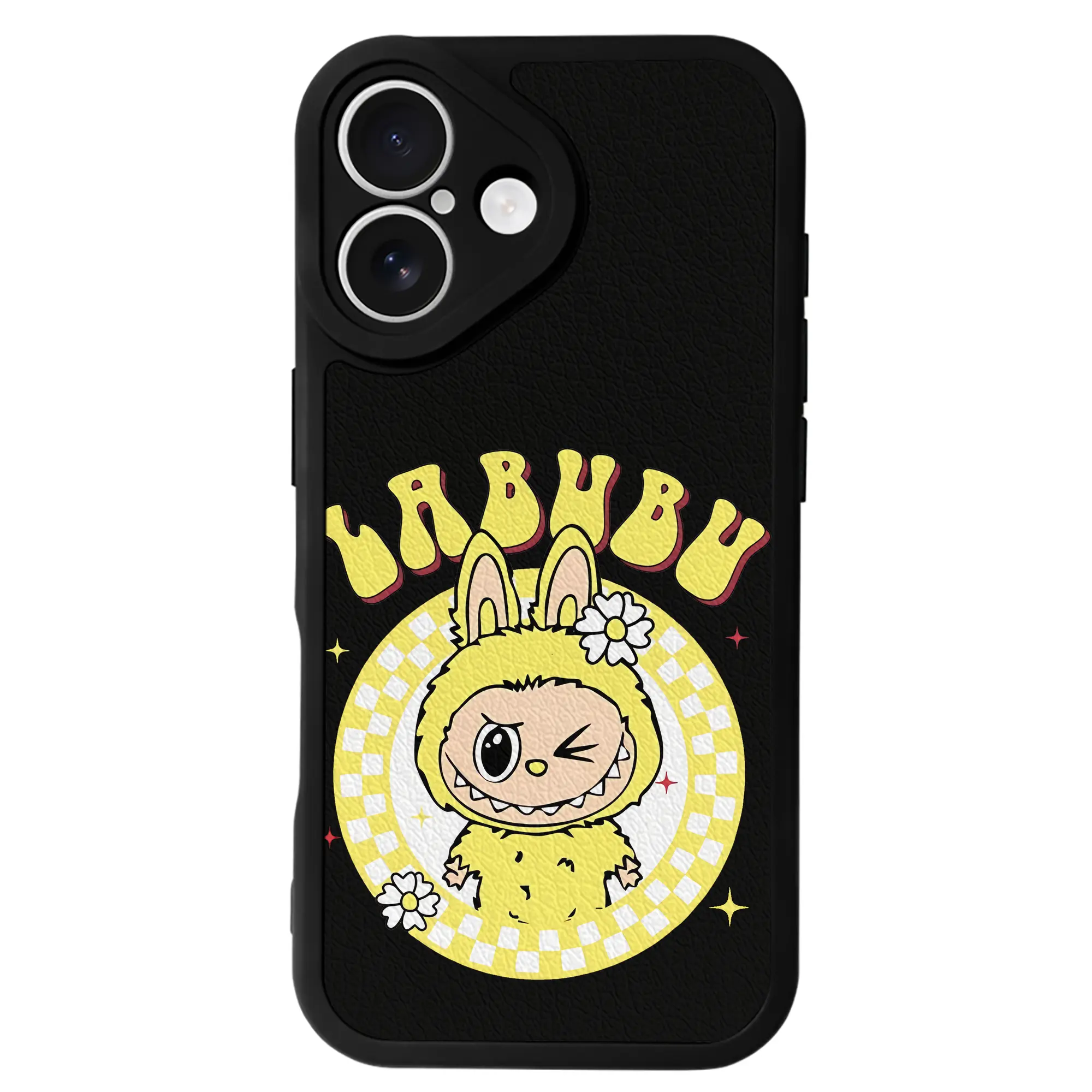 ラブブ グッズ ラブブ - IPhone 16シリーズ対応 ・ シリコンスマホケース ・ レザー調 ・ 高精度フィット ・ 耐衝撃 ・ ワイヤレス充電対応 ・ 精密カット